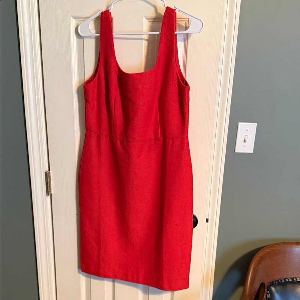 Ann Taylor  Red Sleeveless Sheath Dress - Women's